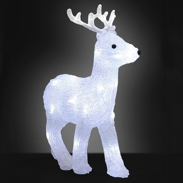 LED akryl figur julehjort