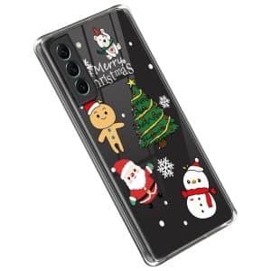 Samsung Galaxy S22 TPU Plast Julecover - Søde Julefigurer