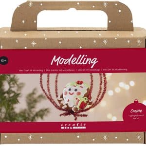 Mini DIY Kit Modellering, Hjerteformet Julefigur