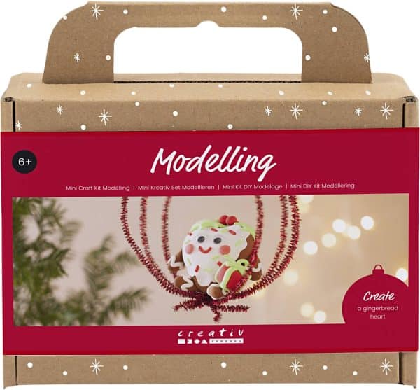 Mini DIY Kit Modellering, Hjerteformet Julefigur