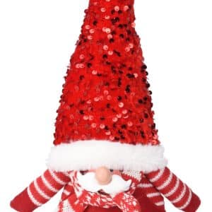 Julemand santa m. stor hat, H36 cm, 2 assorteret