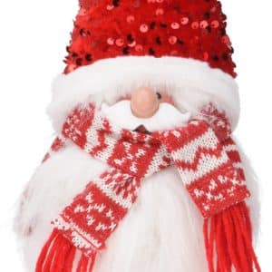 Julemand santa m. stor hat, H51 cm, 2 assorteret