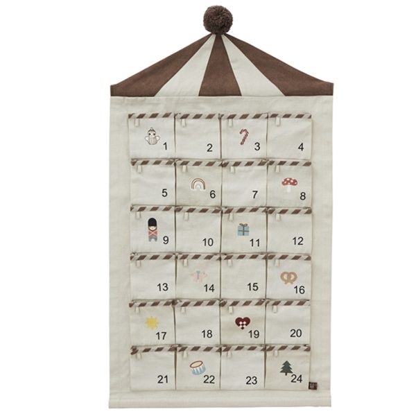 OYOY Julekalender Cirkus Beige/Brown