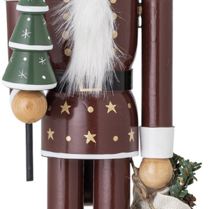Nøddeknækker julefigur Bloomingville Janik 45 cm rød/grøn træ