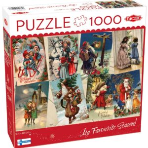 Klassiske julekort - 1000 brikker