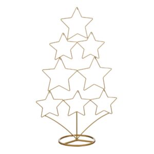 Dekorationsjuletræ med stjerner 58 cm højt