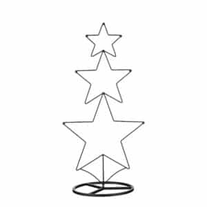 Dekorationsjuletræ med stjerner 74 cm højt