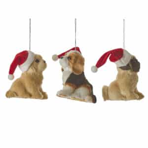 Julehund - Hvid og brun