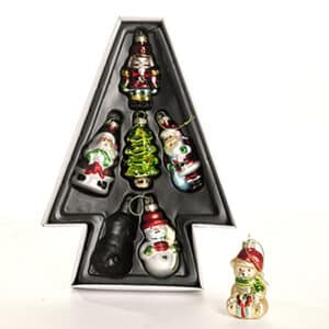 Julekugler mini-figurer 6 stk.