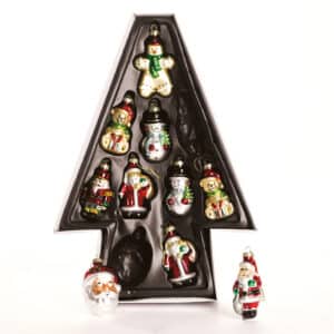 Julekugler mini-figurer 8 cm 10-pak