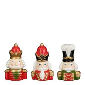 Nøddeknækker buste -Rød/guld hat