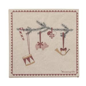 Bloomingville - Yule Serviet, Natur, FSC®Recycled, Paper, L33xW33 cm, Pack of 20