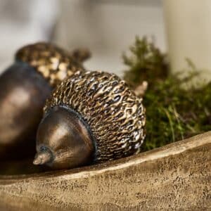 Agern | 12 cm, antikguld |