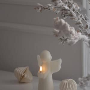 Angel LED lys, Vanilla Smooth - H19 cm
