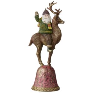 Julemand på rensdyr julefigur - H35 cm